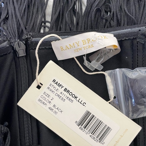 Ramy Brook Rikki black tassel flapper midi dress - Picture 9 of 12